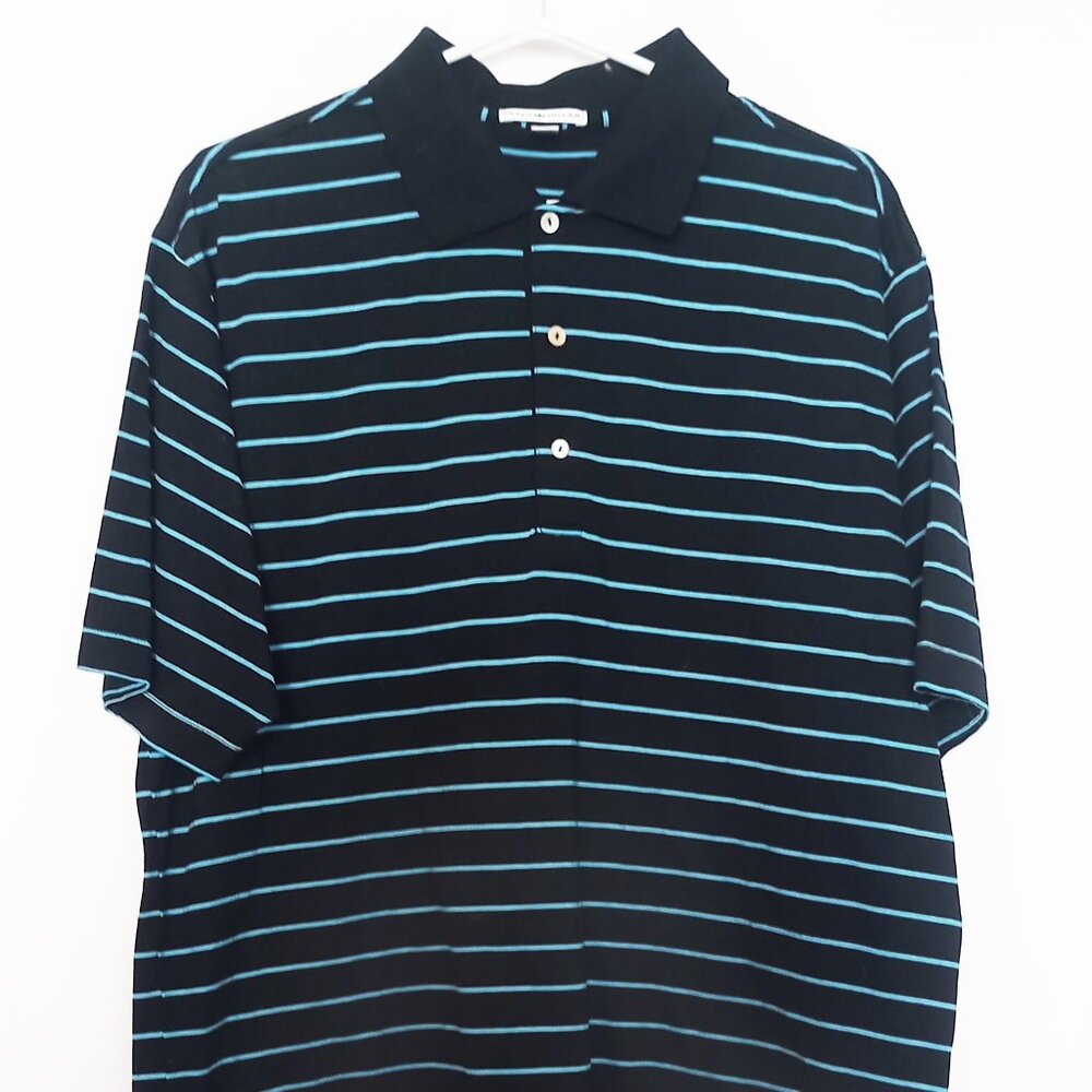 Peter Millar polo men striped L